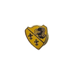 VTG  Status Pin Fleurs de lis Shield Insignia DUI US Army Tie Tack Scatter Pin